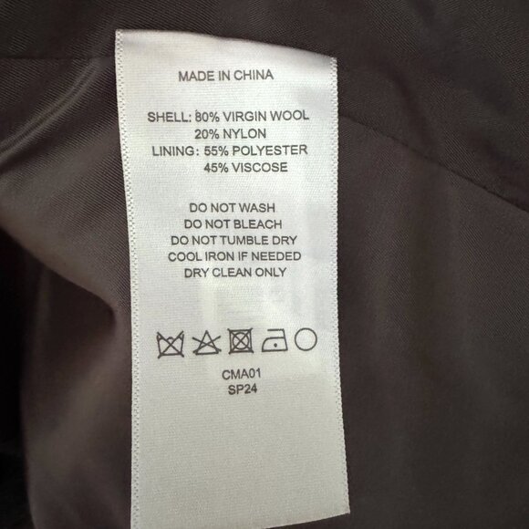 Double-Breasted Coat • Gray • Quince • WM - Picture 10 of 11